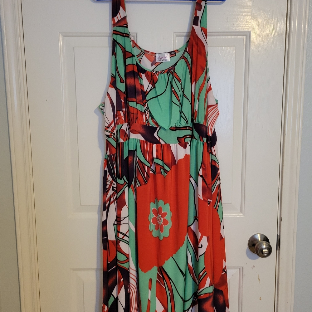 3 for $25!!  SWAK Tank dress, round neckline, rayon fabric, 4X